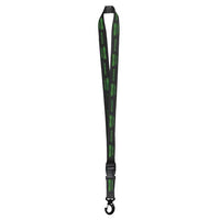 Thumbnail for Black lanyard featuring a green logo, ideal for displaying identification or keys with style and branding